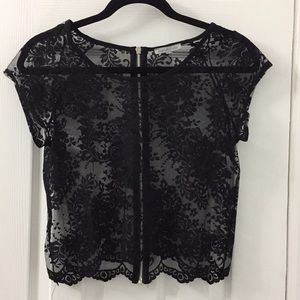 🖤 Sheer Lace top